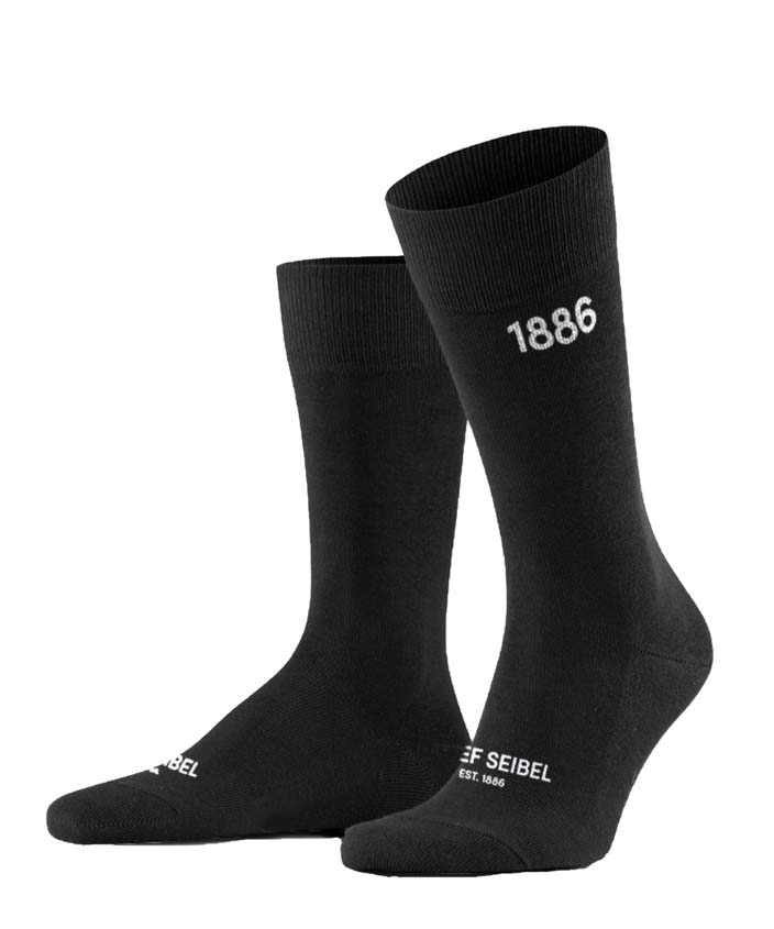Neu Eingetroffen Josef Seibel Herren Socken EST. 1886 - Schwarz
