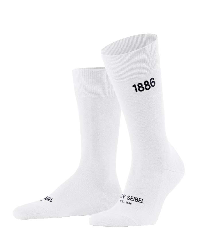 Neu Eingetroffen Josef Seibel Herren Socken EST. 1886 - Weiß